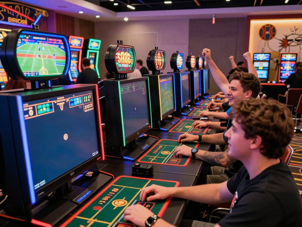 Players immersed in the sin88 gaming experience, showcasing excitement and community.
