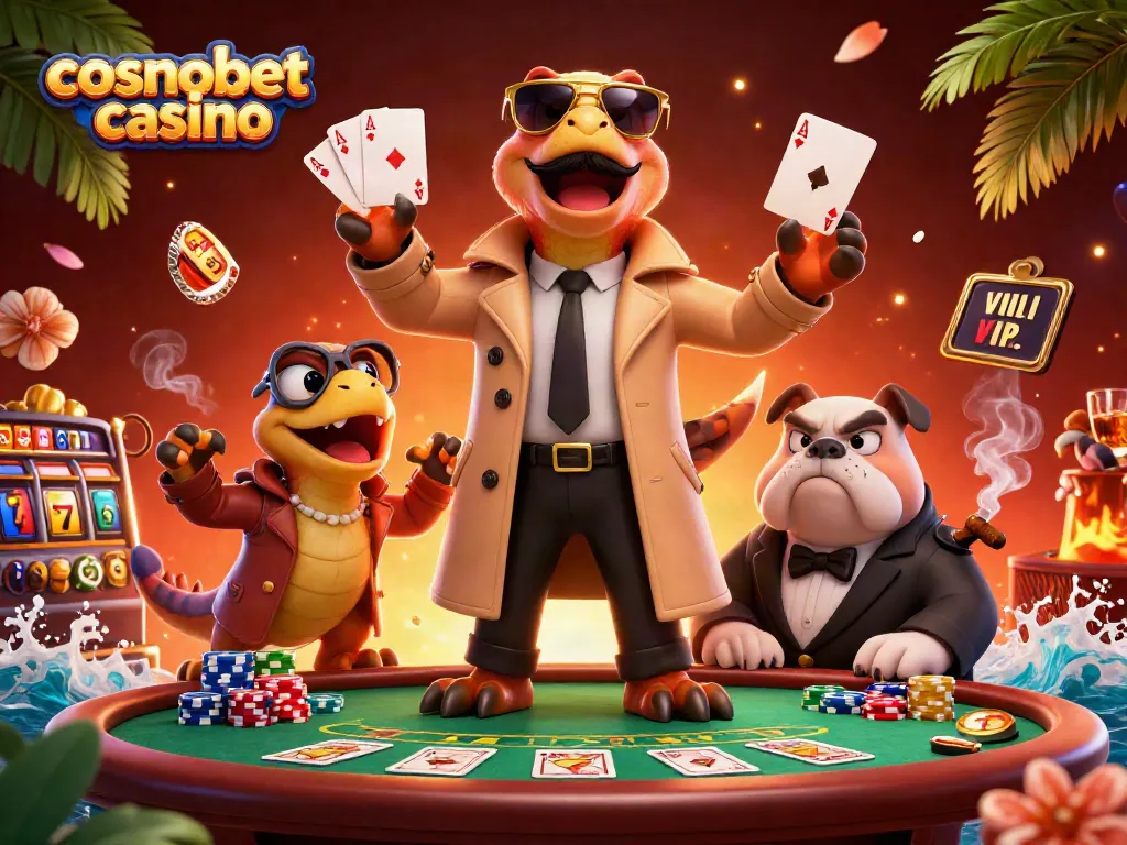 Experience thrilling gameplay at cosmobet casino with raptors sneaking into a VIP lounge!
