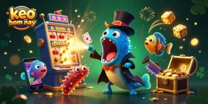 Engage with keo nha cai hom nay through a magical undersea betting adventure featuring illuminated creatures and casino elements.
