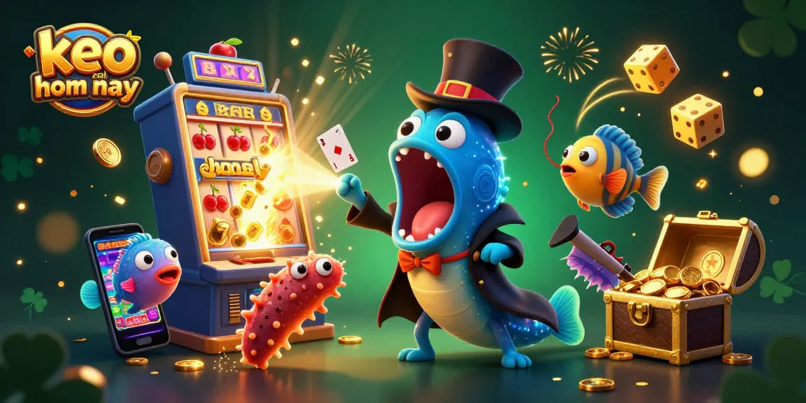 Engage with keo nha cai hom nay through a magical undersea betting adventure featuring illuminated creatures and casino elements.