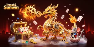 Experience thrilling gameplay with Trang chủ Sunwin featuring a dragon and treasure-filled casino scene.