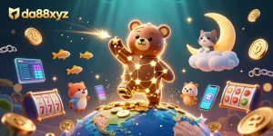 Engage with da88xyz's thrilling slots adventure featuring dynamic 3D characters and casino elements.