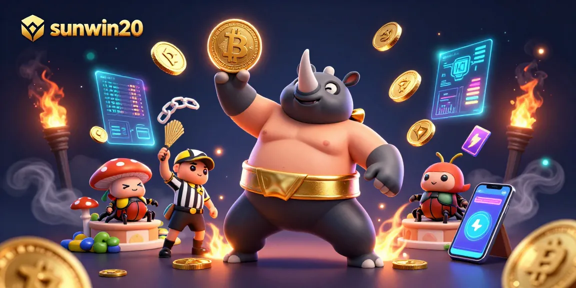 Experience the excitement of the sunwin20 casino with vivid characters and vibrant gaming elements.
