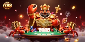 Join the excitement at rr88 with vibrant casino gaming elements and dynamic characters.