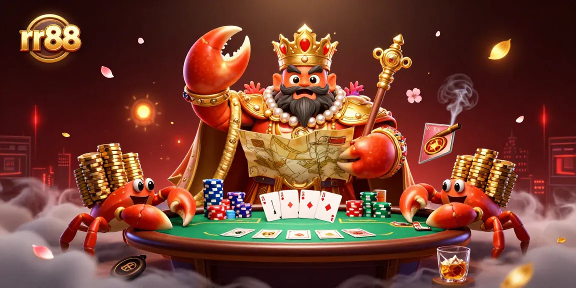 Join the excitement at rr88 with vibrant casino gaming elements and dynamic characters.